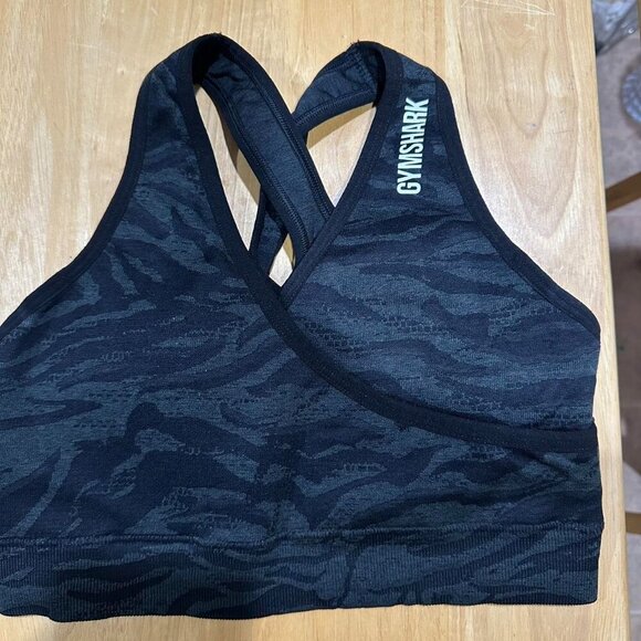 Black Gymshark Sports Bra Fitness - Picture 3 of 4